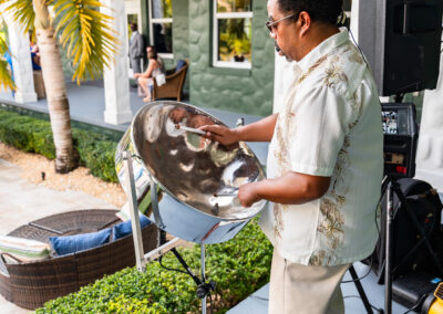 Add Caribbean charm to your event with live steel drum music, perfect for weddings and outdoor celebrations.