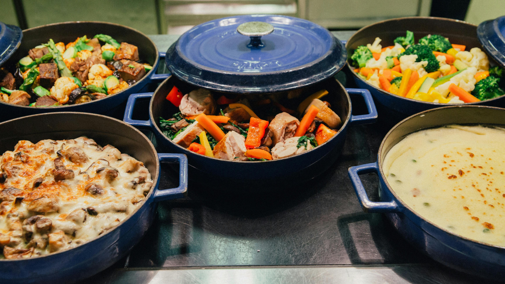 DIY home-cooked dishes served at a South Florida Airbnb wedding with open vendor policy and family recipes.