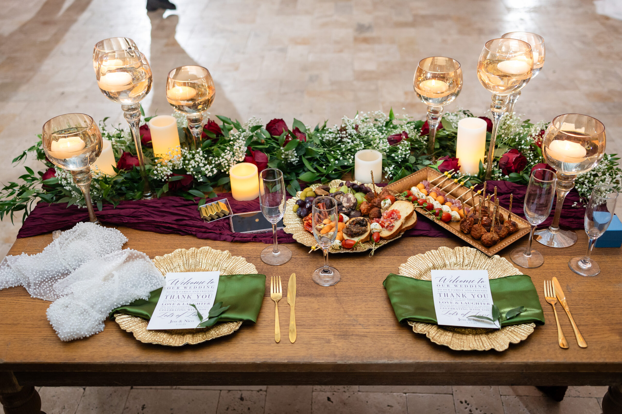 Burgundy Red Wedding