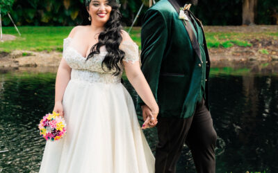 Springtime Outdoor Wedding Reception | Saint Patrick Palace in Davie, FL