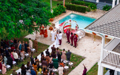 Fall Outdoor Wedding in Davie, FL | Saint Patrick Palace Venue