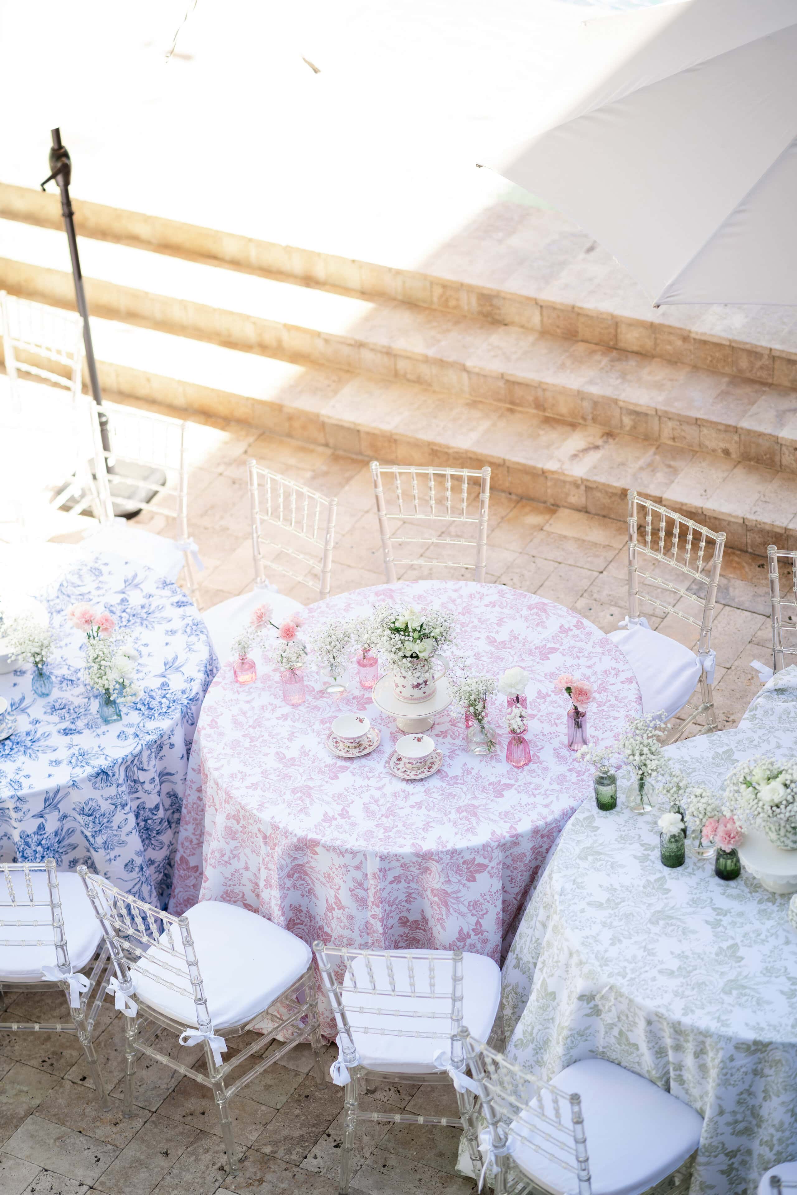 Elegant garden-inspired brunch tablescape at Saint Patrick Palace wedding venue.