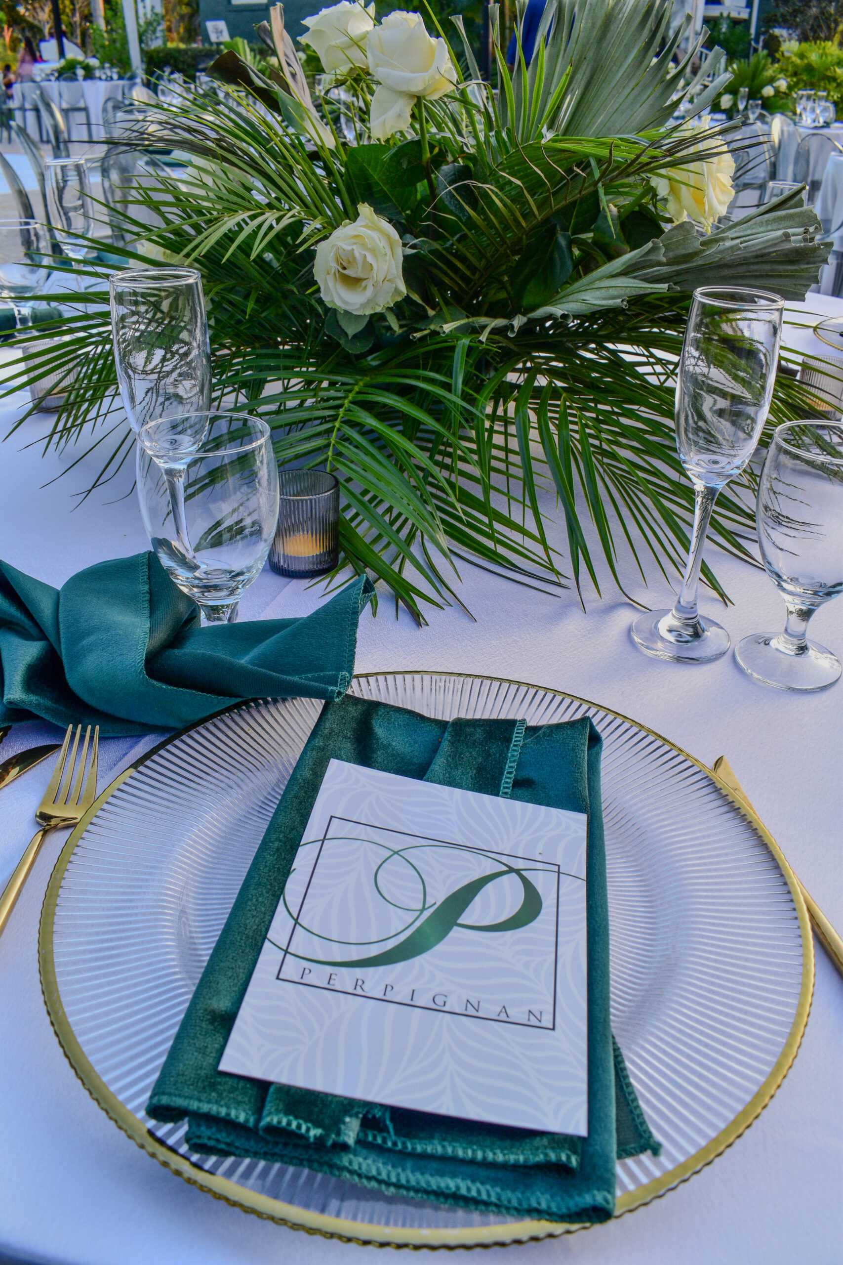 Elegant Green and Gold Wedding in South Florida