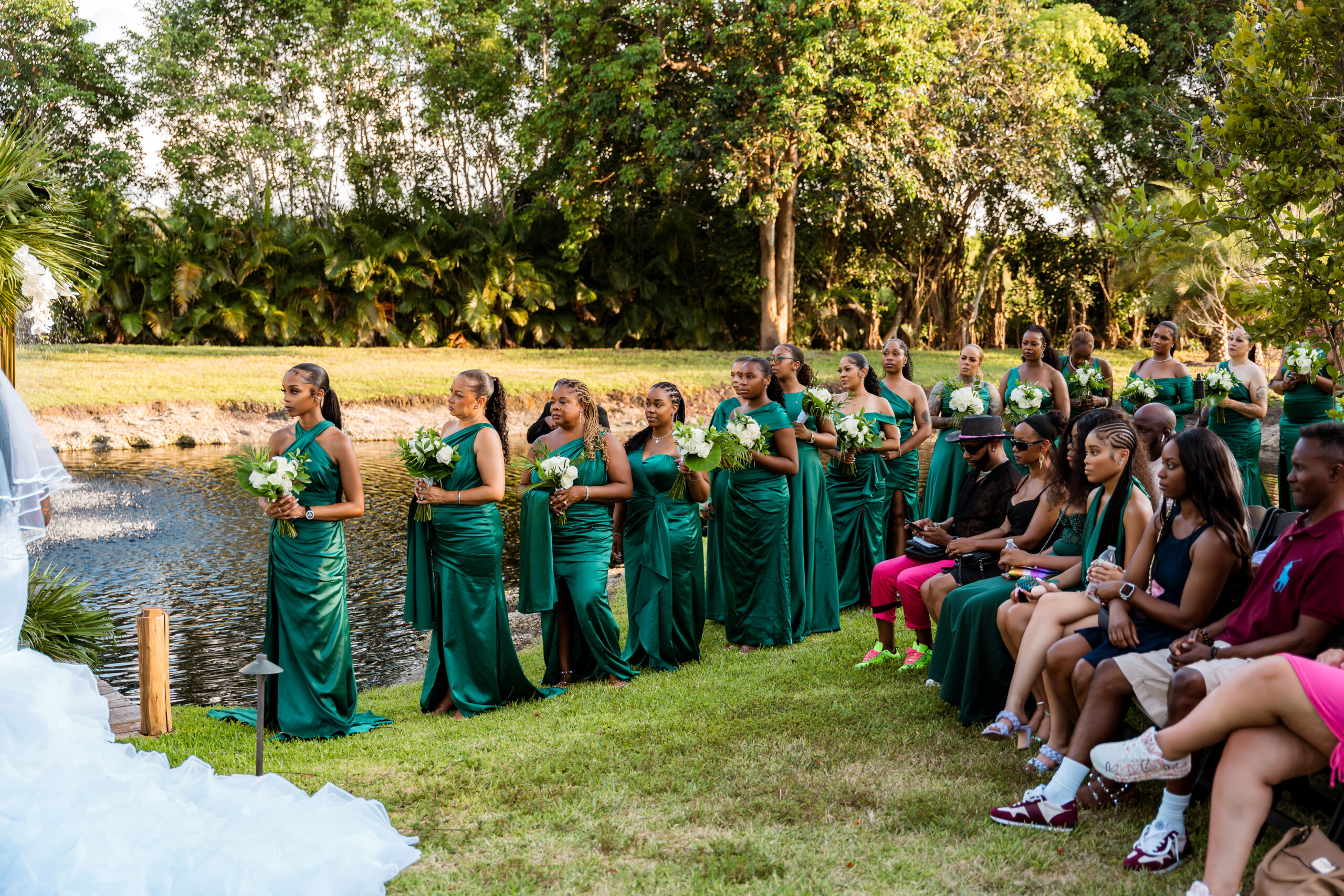 Elegant Green and Gold Wedding in South Florida
