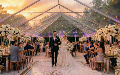 Tenting 101: Clear-Top vs. Sailcloth – What You Need to Know for Spring Wedding