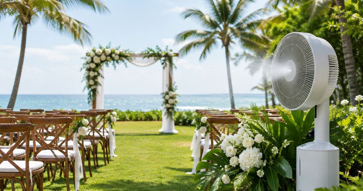 Outdoor wedding venues South Florida: keeping guests cool