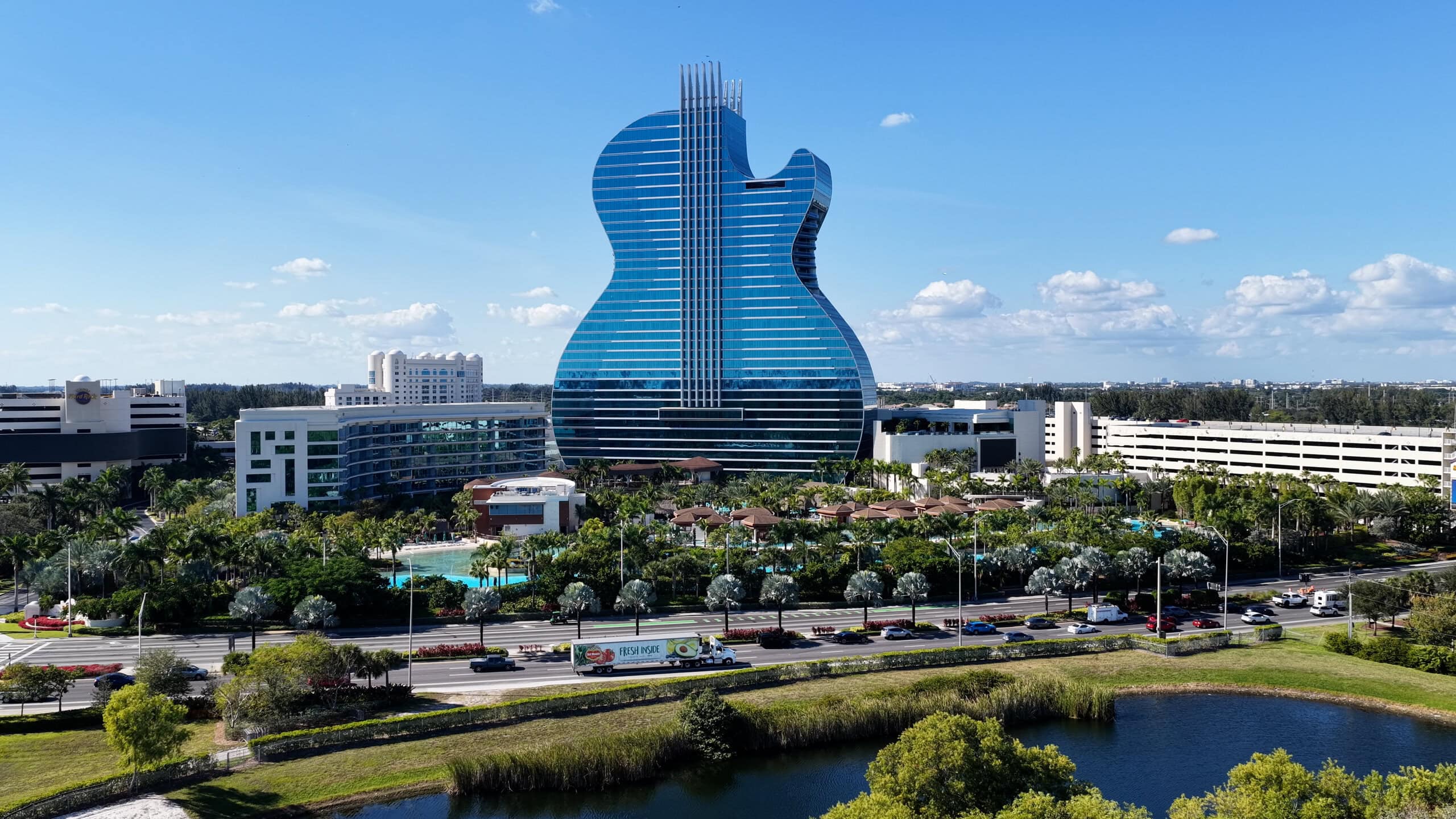 Guitar Hotel at Seminole Hard Rock Hollywood, a popular dining and entertainment destination for wedding weekend guests.